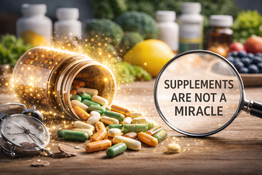 Supplements are not a miracle 